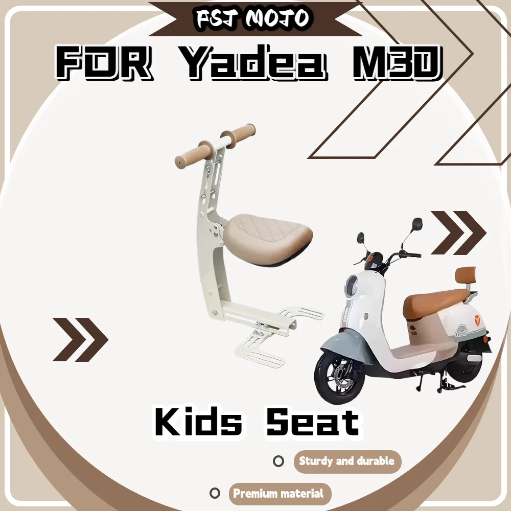 For Yadea M30 Crown Energy Electric Scooter Front Fold Kid Chair Grid Pattern Thick Cushion Reduce Body Fatigue On Long Rides