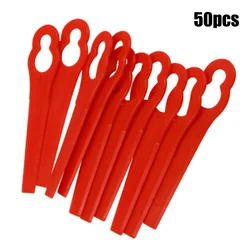 50Pcs Plastic Blades For KULLER For OZITO Grass Trimmer Power Lawnmower Blades Garden Power Tool Accessories