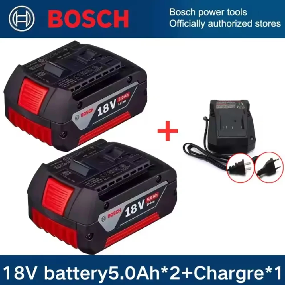 

BAT610G+AL1820CV for Bosch professional 18V 10.0AH Li-ion battery replacement with LED & for Bosch quick charger 18V