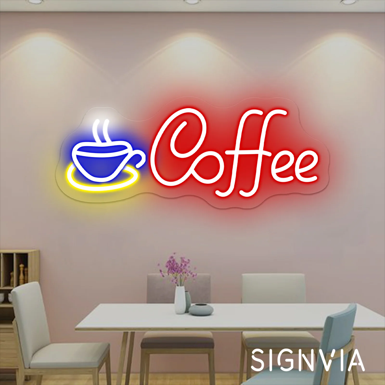 Coffee Neon Light Sign for Coffee Bar Wall Art Neon Lamp Signs Indoor Shop Cafe Restaurant Wall Decorative Gifts Night Lights