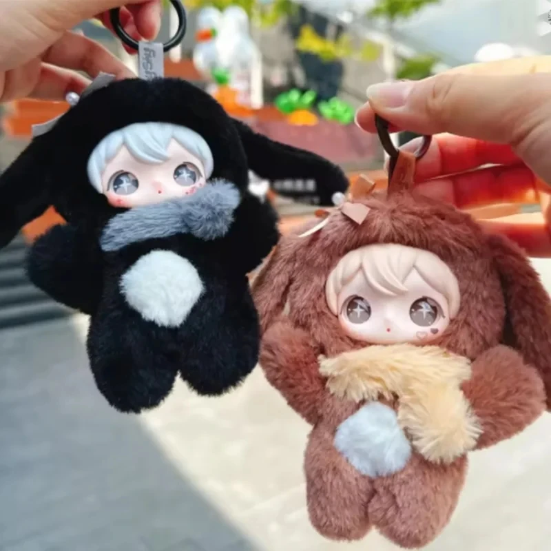 صندوق أعمى من الفينيل اللامع على شكل أرنب من Ayor Toys - قلادة لعب عصرية لطيفة من سلسلة Shyshyshy World قابلة للجمع كهدية عيد ميلاد للفتيات