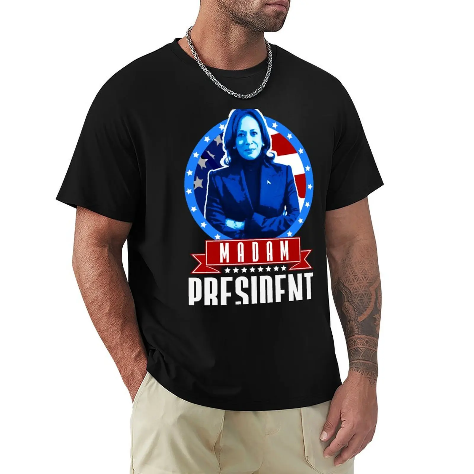 Kamala Harris 2024: Madam President T-Shirt Street Art Print Tee Shirt