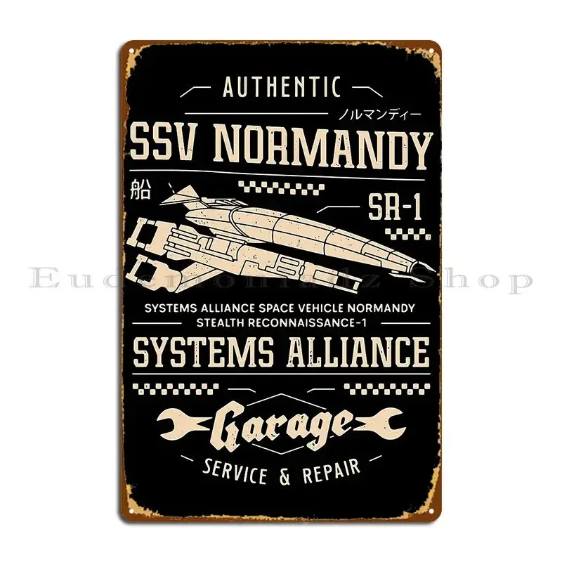 Ssv Normandy Garage Metal Sign Retro Wall Decor Wall Decor Print Cinema Tin Sign Poster