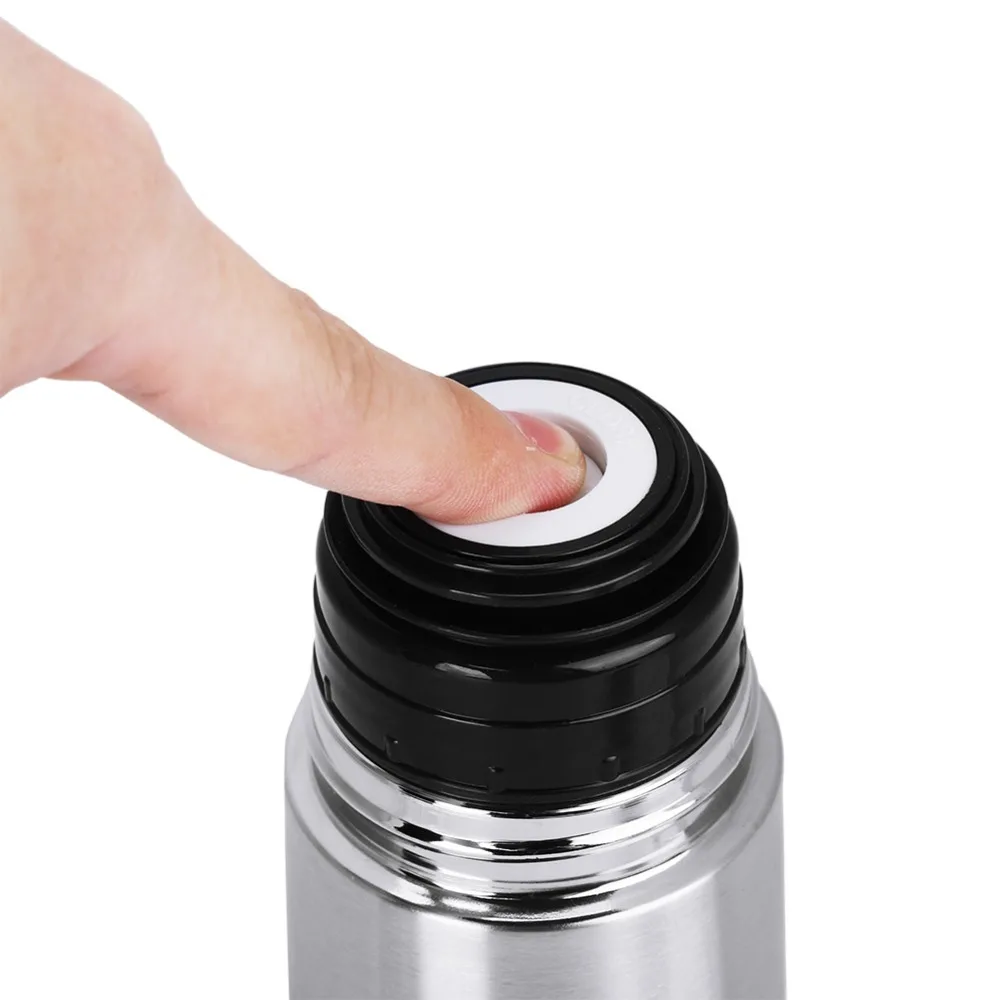 Rustless Steel Drinking Mug Vacuum Insulation Multisize Insulated Bottle Sealed Leakproof Lid Matte Smooth Outer