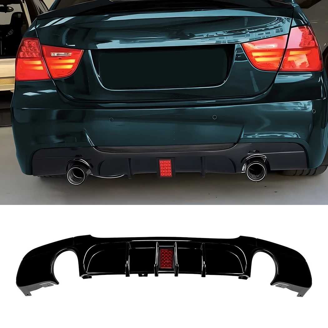 

Диффузор заднего бампера в стиле MP для BMW 3 серии E90 E91 320i 320d 325d 330d 335i 2005-2012 4-дверные обвесы M-Sport тюнинг черный
