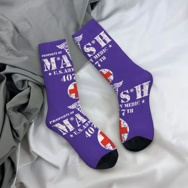 Harajuku Vintage Mash Tv Show Socks donna uomo Warm 3D Print calzini sportivi da calcio