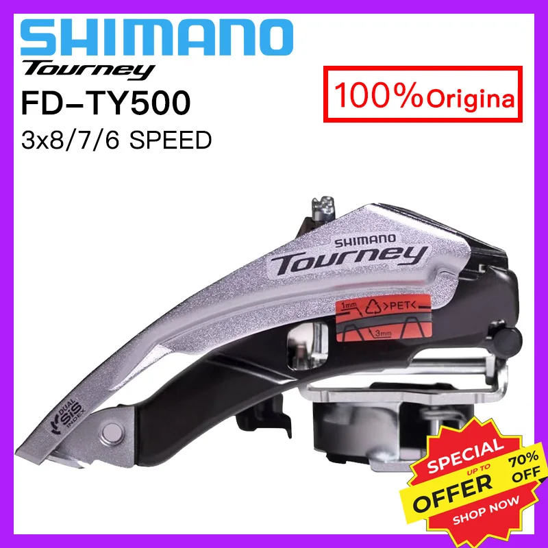 

SHIMANO 8/7/6 SPEED TY500 Front Derailleur 3x8 3x7 3x6 8v 7v 6v MTB BIKE Accessories MOUNTAIN BICYCLE PARTS