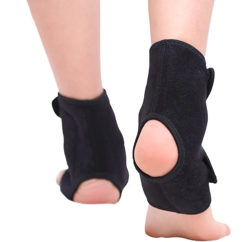 1 paio di supporto per caviglia caldo autoriscaldante tormalina Magnetic Therapy massaggio alla caviglia cintura Pad Foot Health Care distorsione