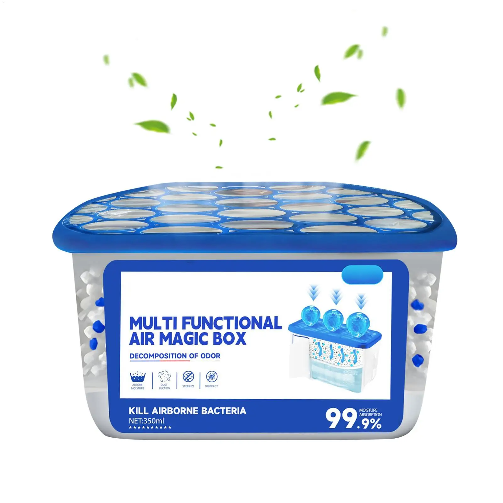 350ml Air Purifiers Dust Cleaner Box Dust Removal Box for Car Dormitory Basement Apartment Nurseries Closets Home Bedroom