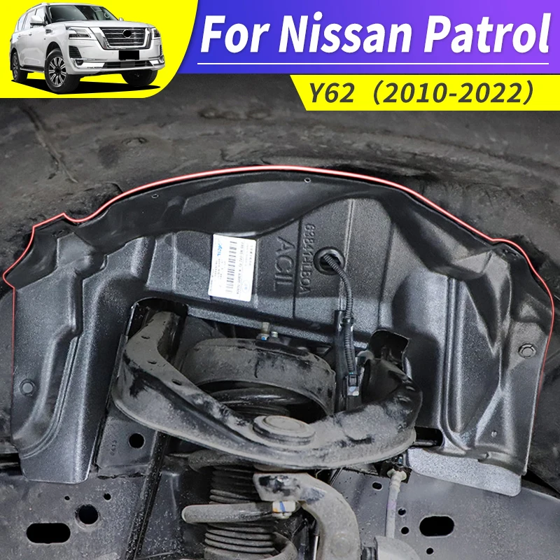 

Накладки на передние и задние колеса для Nissan патруль Y62 2010-2022 гг., накладки на брызговик, аксессуары для модификации крыла, комплект кузова