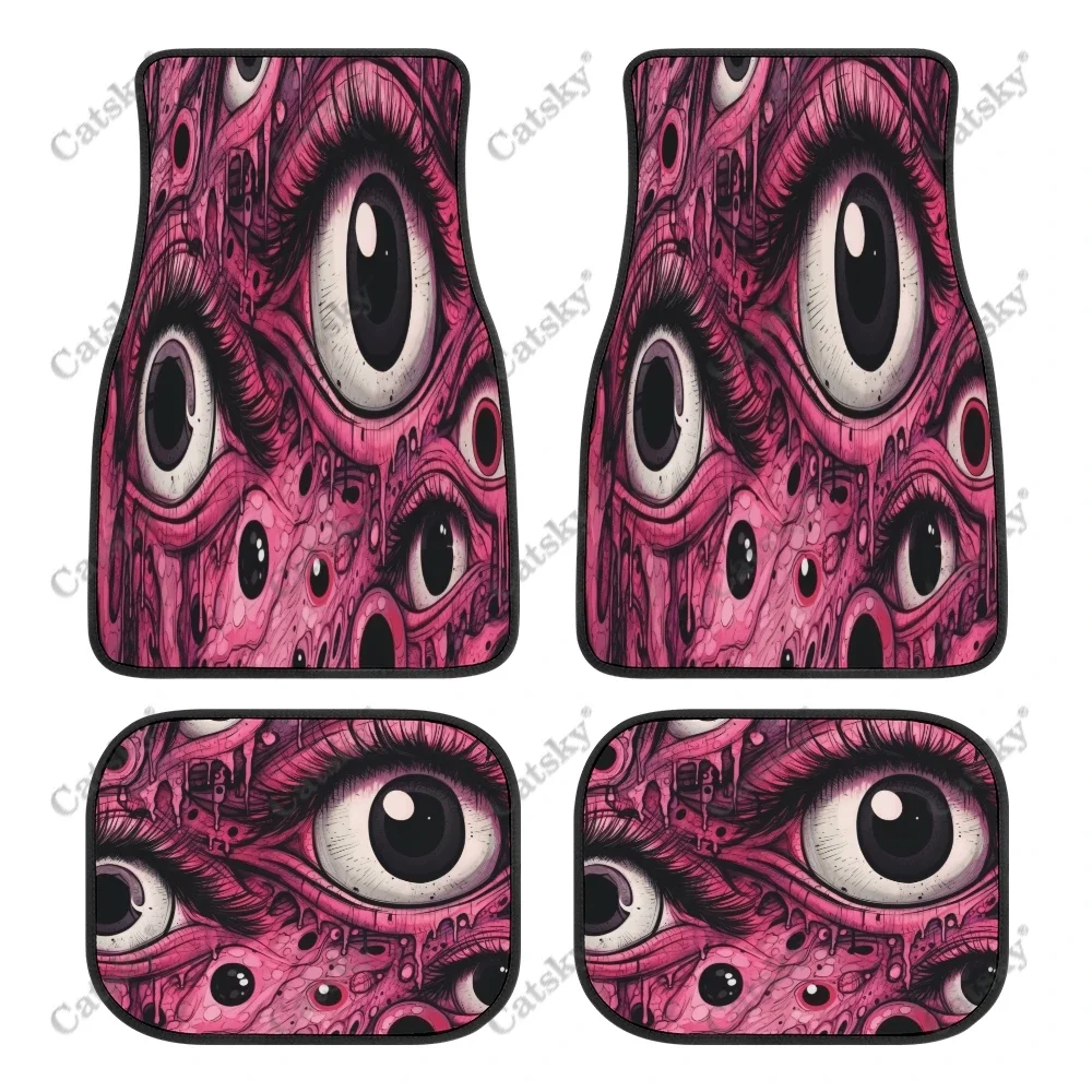 

Spooky Eyes Peering In Dark Auto Floor Mats Carpet, Customized Car Floor Mats All Weather Automotive Floor Pad for Stylish