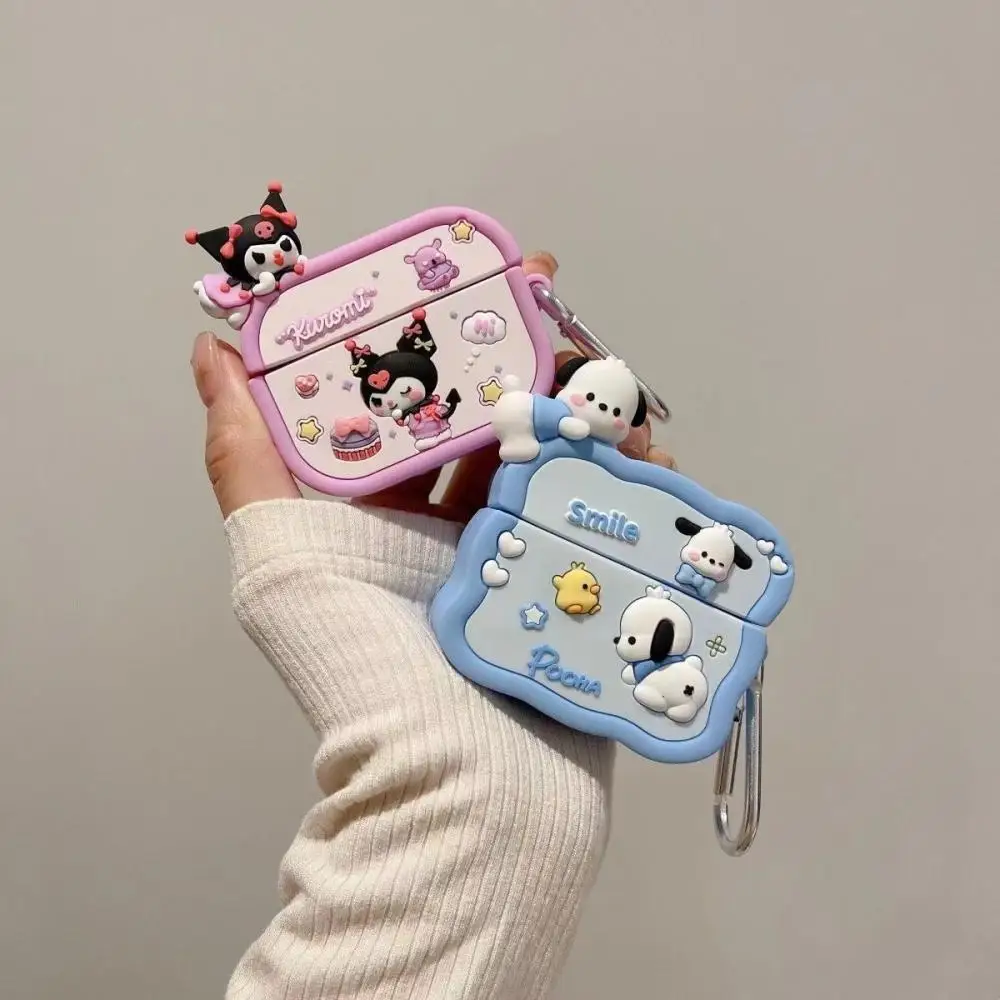 Sanrio Kuromi My Melody Diy Headphone Box Creative and Interesting Decoration Protection Headphone Decoration