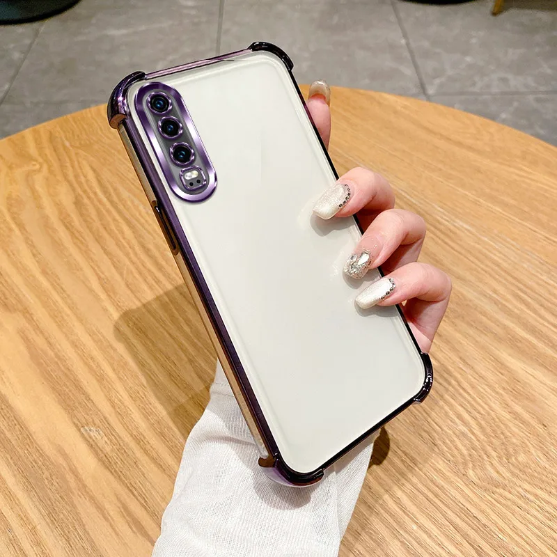 For Huawei P30 Case Huawei P30 Cover ELE-L29 ELE-L09 ELE-L04 Phone Case Soft Bumper Shockproof Protect Cover Clear electroplate