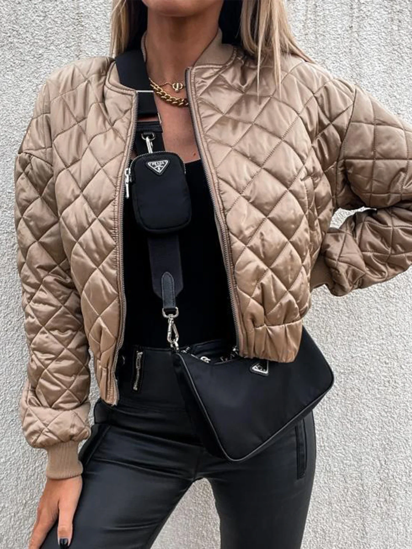 

Осенне-зимние пуховые пальто 2025, женские минимализм, однотонные повседневные пуховые пальто с длинными рукавами и бейсбольным воротником, обычная посадка