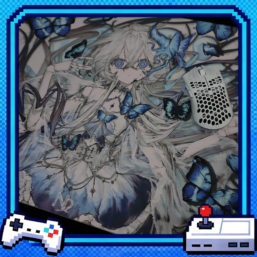 Nemvira Skeleton Butterfly Mouse Pad Neutral Smoothness Mousepad Be Non-Slip Soft Rubber Base Moisture Proof PC Accessories Gift
