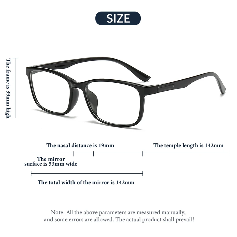 BEAU FIVE نظارات جديدة أنيقة للجنسين مربعة بسيطة لركوب الدراجات تقدمية متعددة البؤر قابلة للتخصيص رقمية TR90 فوتوكروميك 1238 #3