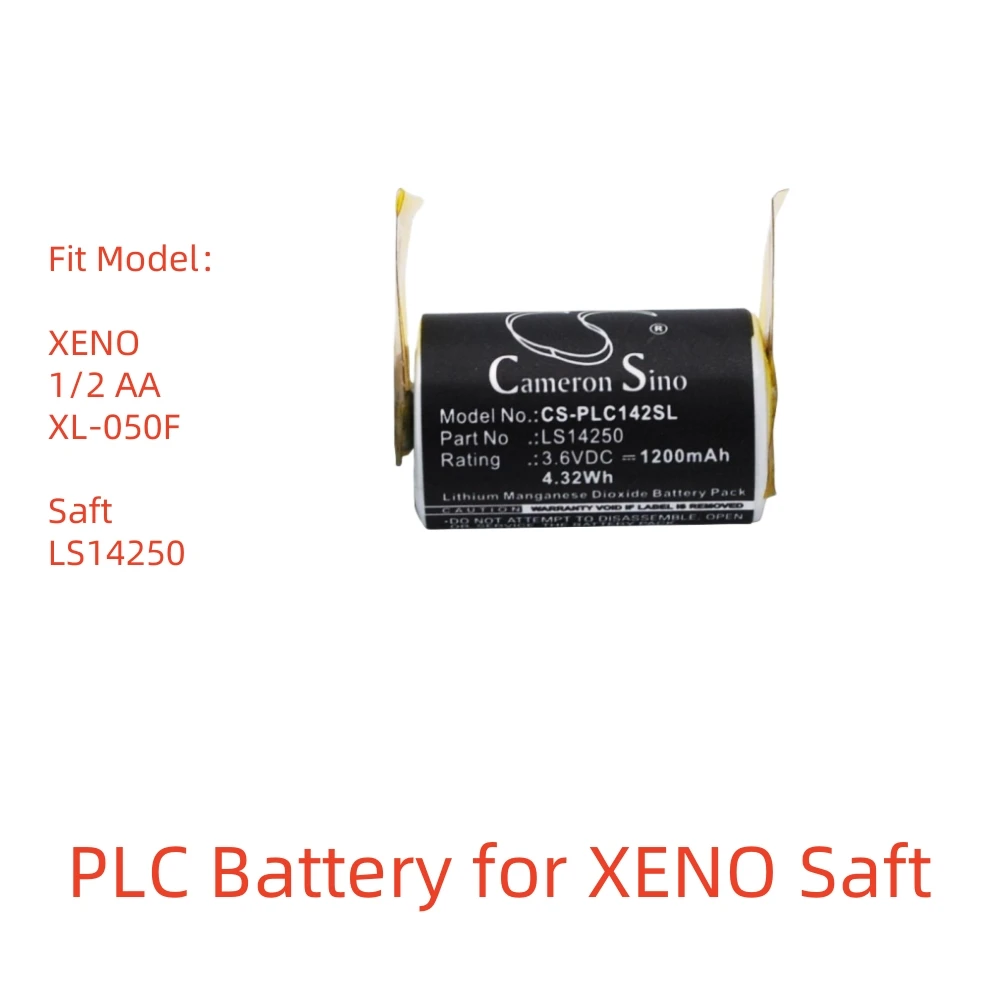 

Li-MnO2 PLC Battery for XENO Saft,3.6V,1200mAh,1/2 AA XL-050F LS14250