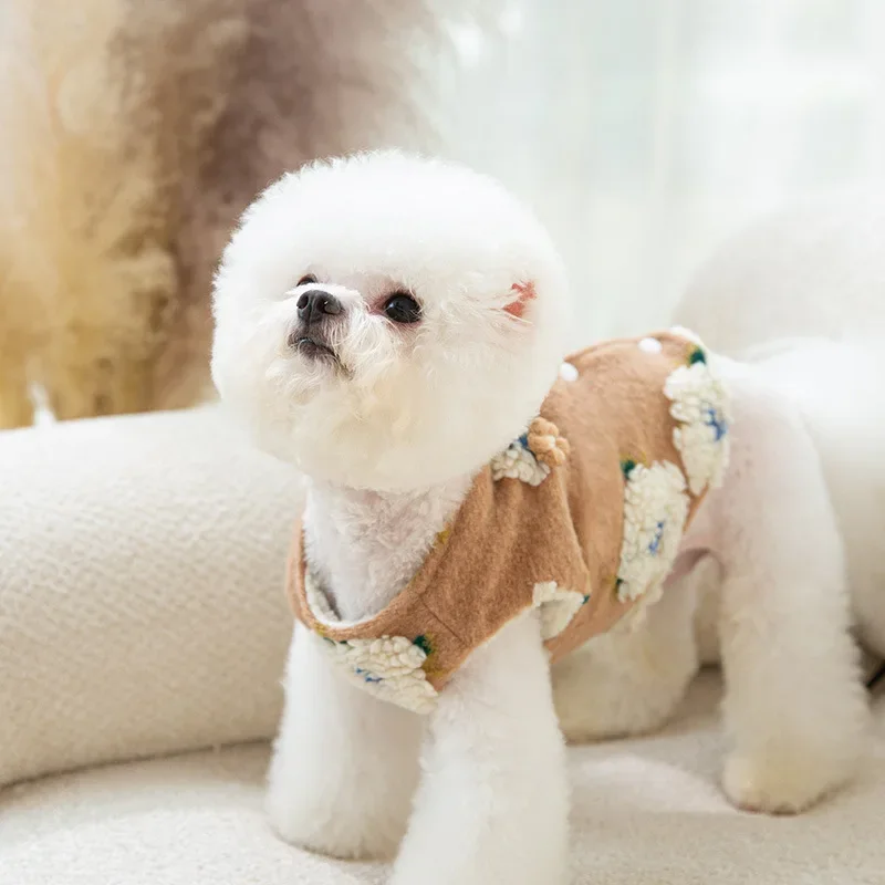 

The New Autumn and Winter Puppy on Both Sides of The Horse Than Panda Warm Two-legged Clothing Small Dog Pet Clothes Wholesale