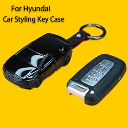 Car Model for KIA Forte Sportage K2 K5 for Hyundai Genesis Coupe Sonata Ix35 3 4 Button Remote Car Key Case Cover Accessories