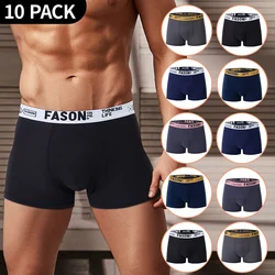 4 Pieces /10 Pieces Men's Black Gold Printed Boxer Underwear Comfortable And Versatile Plus Size Sexy Young Men's Casual Shorts