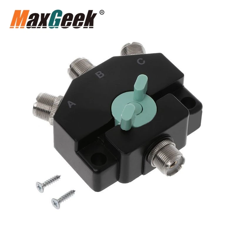 

Maxgeek CX-310/CO-301 DC-800MHz 1.5KW RF Coaxial Switch Coax Switch Made in Taiwan for Repeater Mobile Radio