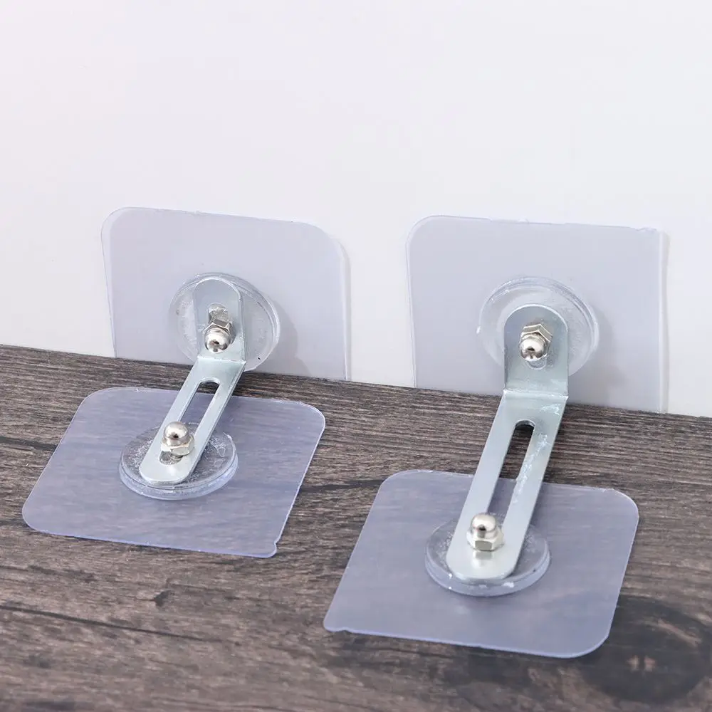 10 Sets Adhesive Furniture Wall Anchors TV Cabinet Fixed Prevent Dumping Device Punch-free Furniture