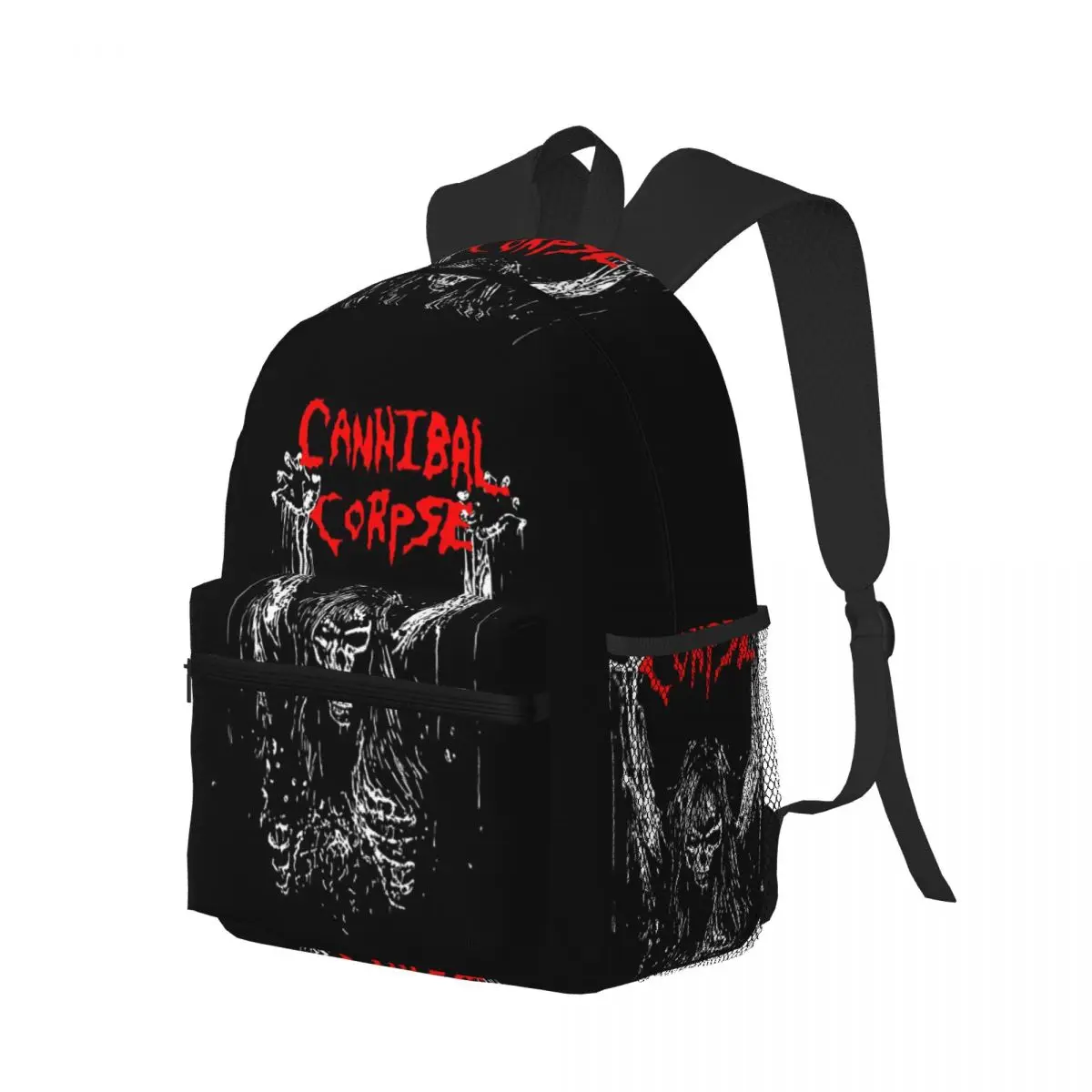 Cannibal Corpse Death Metal Band (7) Student Backpack School Bag Hiking Travel Daypack for Men Women Bookbag Shoulder Bags