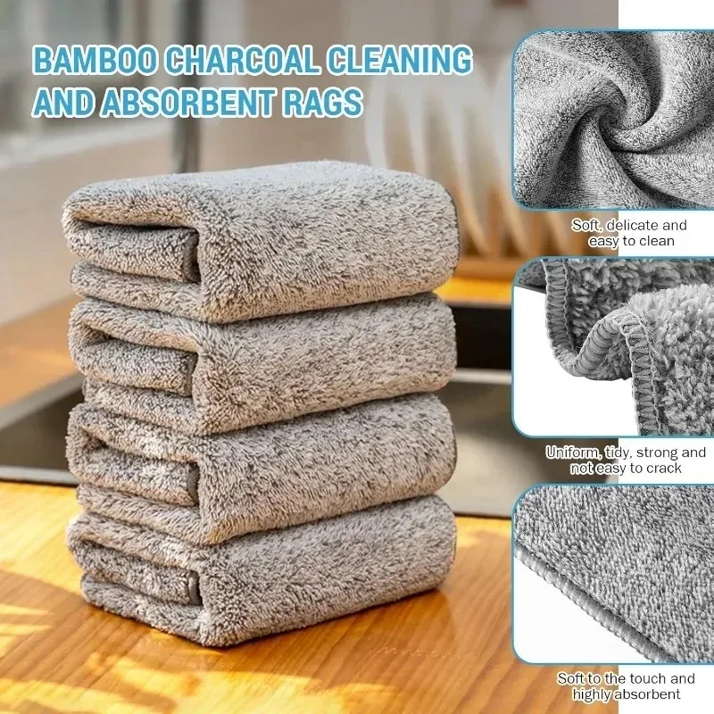 1/50 قطعة قماش تنظيف ستوكات منشفة ماصة لغسل السيارات الأعمال المنزلية نظيفة المطبخ تنظيف الخرق أدوات منزلية نظيفة #2