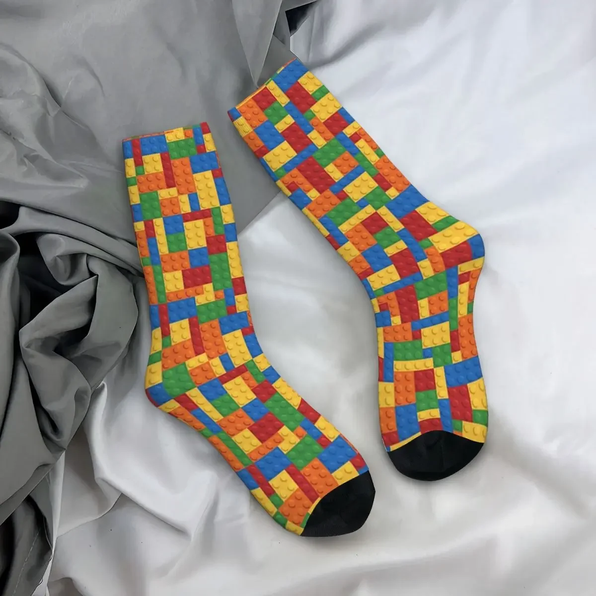 Calcetines de patrón Harajuku para hombre y mujer, medias largas de alta calidad para todas las estaciones, accesorios para regalos