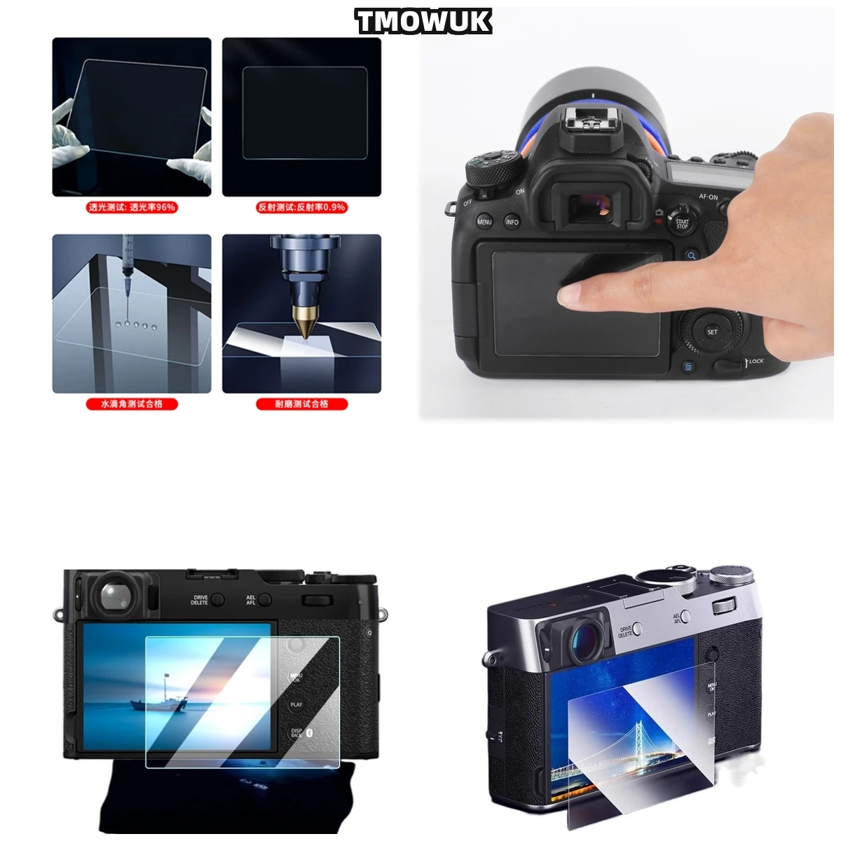 

For Fujifilm XT-5 XT-4 R50 R8 XS10 X-100V Pro3 Full Coverage Tempered Glass - 9H Anti-Shatter HD LCD Protector