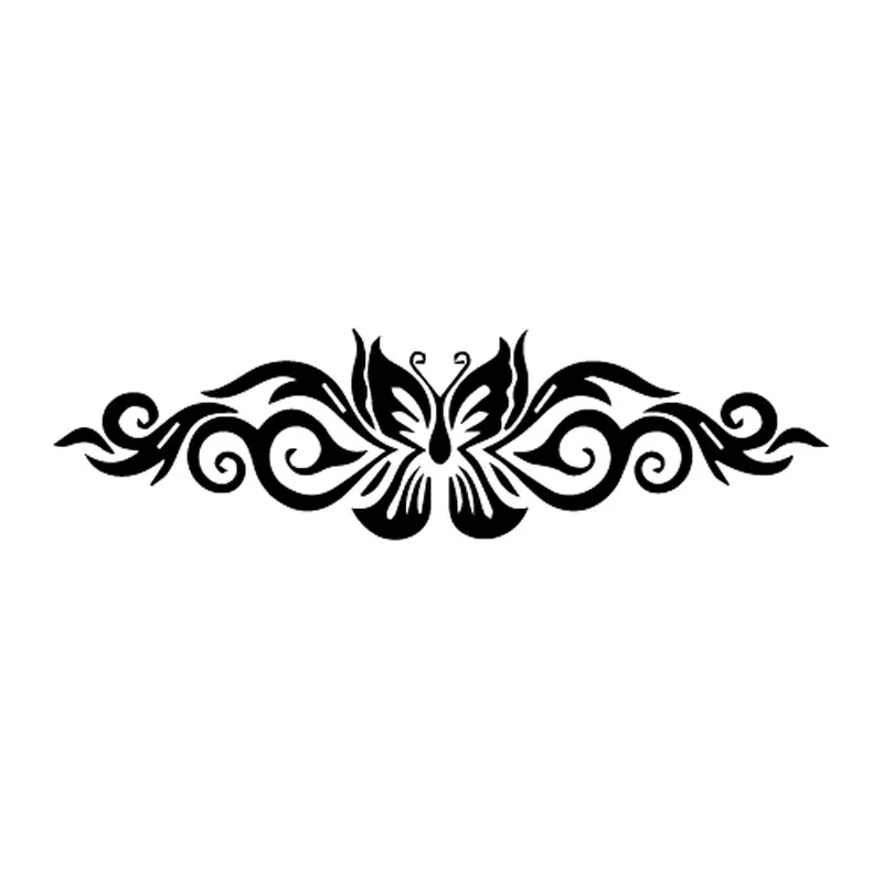

Butterfly Tribal Tattoo Car Sticker Automobiles Motorcycles Exterior Accessories Vinyl Decals for Toyota Honda Lada Vw