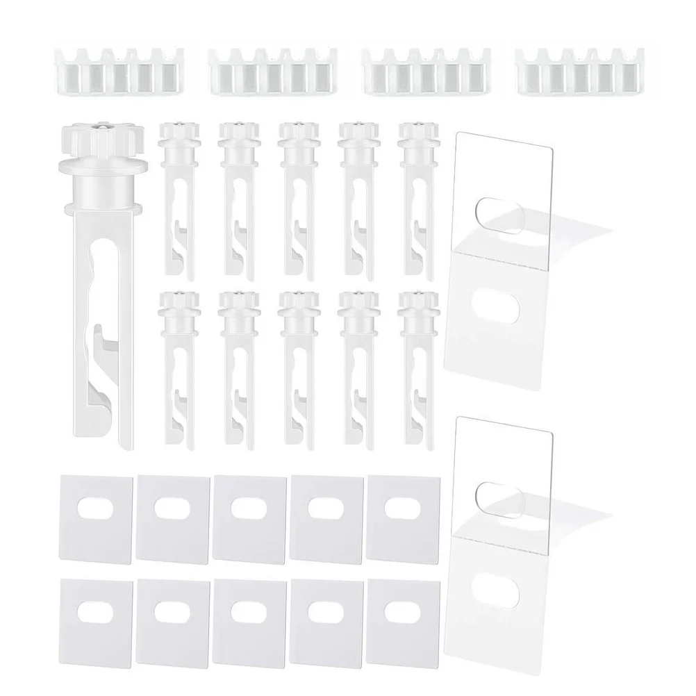 

1Set Vertical Blind Repair Kit White Stem Gear Replacement Parts Smooth Operation Vertical Blind Repair