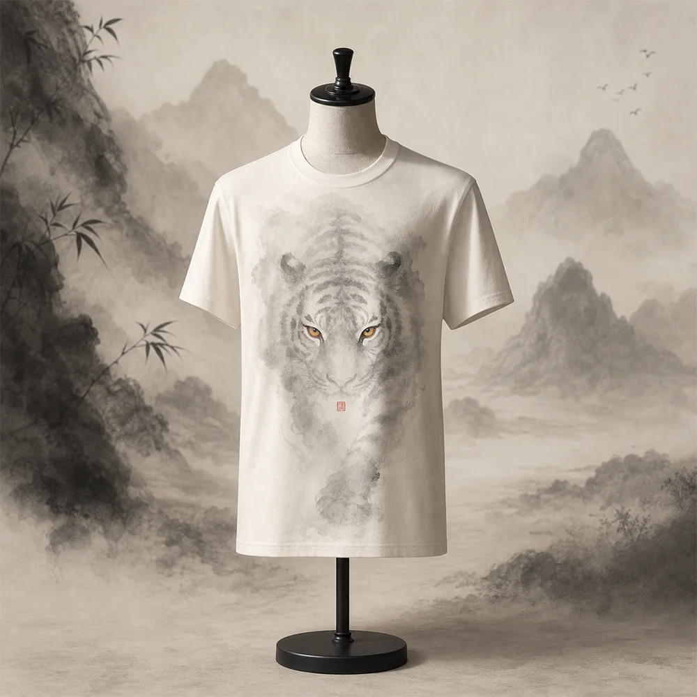 Unisex Y2K Chinese Aesthetic Fashionable Top Harajuku Kawaii Goth Graphic Tees 2000s Style Men's Clothing Trendy O-Neck T-shirts