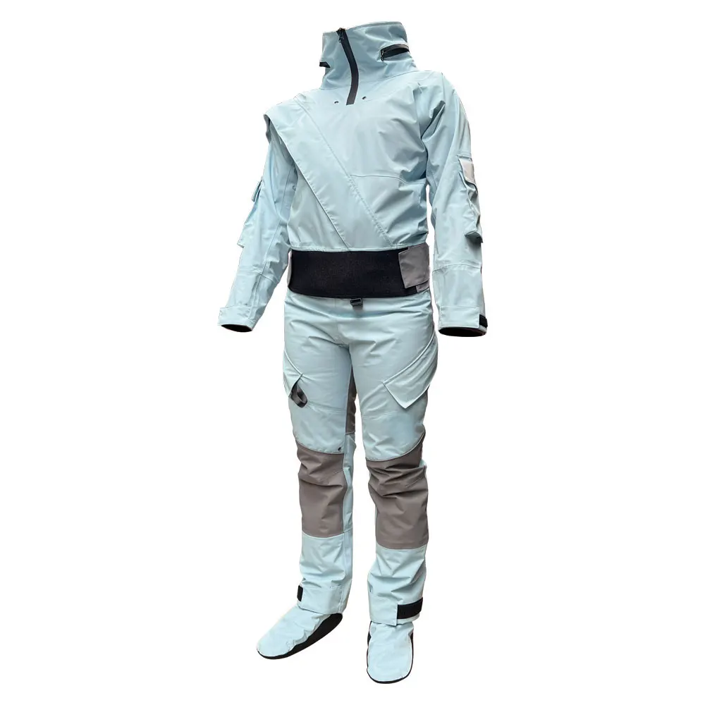 Women's Waterproof Drysuit with Integrated Socks, Full Body Breathable Dry Suit for Kayaking, Canoeing, Sailing,Cold Water Water