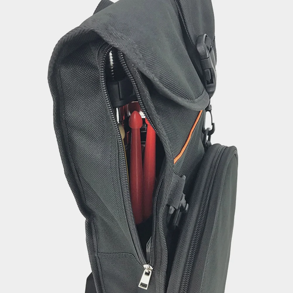 

Dumb Drum Bag Black Double Shoulder Backpack Thickened Sponge Oxford Cloth Durable Lightweight Portable Storage Percussion