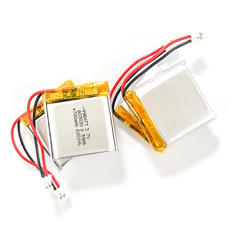 Lithium Polymer Battery 803030 3.7V 700mAh LiPo Replacement Cell for Bluetooth Speaker Beauty Device Breast Pump MP3 MP4