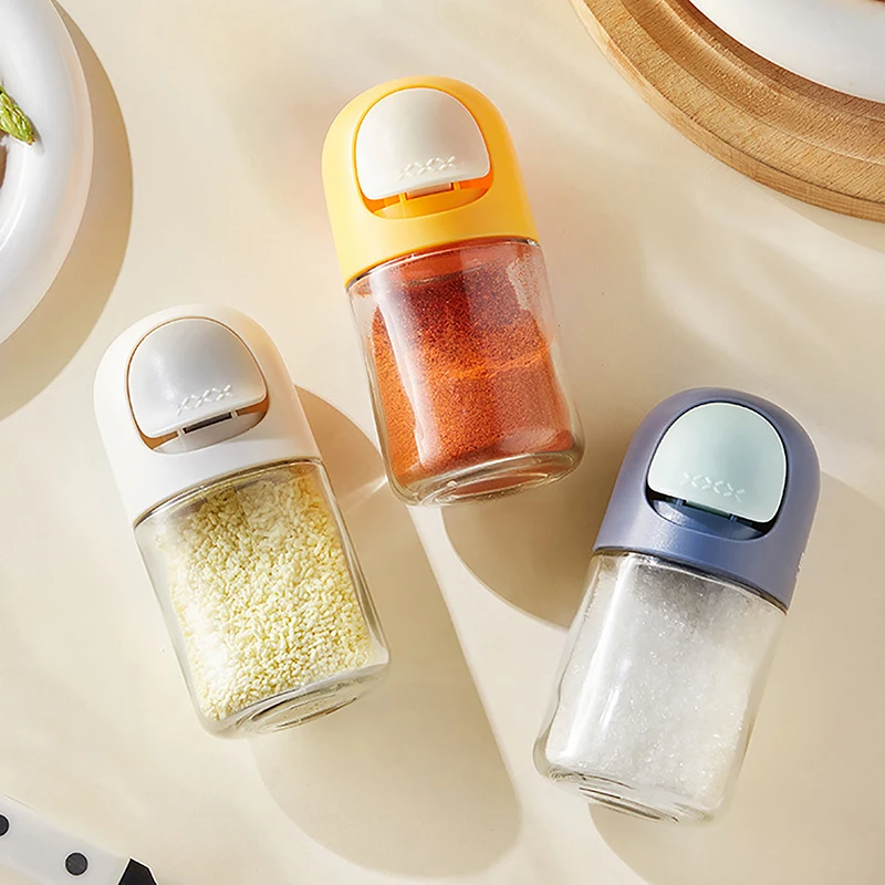 Kitchen Quantitative Salt Dispenser 0.5G Metering Sugar Pepper Jar Spice Organizer Salt Tank Sugar Bottle Organizer ContainerJar