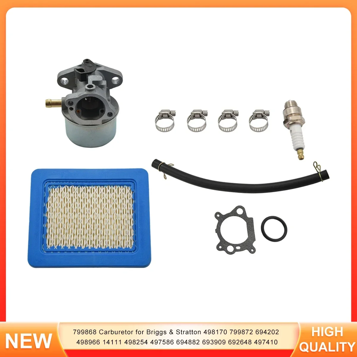 

799868 Carburetor for Briggs & Stratton 498170 799872 694202 498966 14111 498254 497586 694882 693909 692648 497410