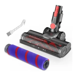 Cabezal de cepillo de limpieza eléctrico Compatible con aspiradoras Dyson V7 V8 V10 V11 V15, para alfombras y suelos duros