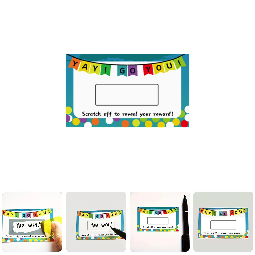 100 vellen Scratch Off Decal Scratch Off Sealing Label voor Scratch Off Card Scratch Off Coating Film