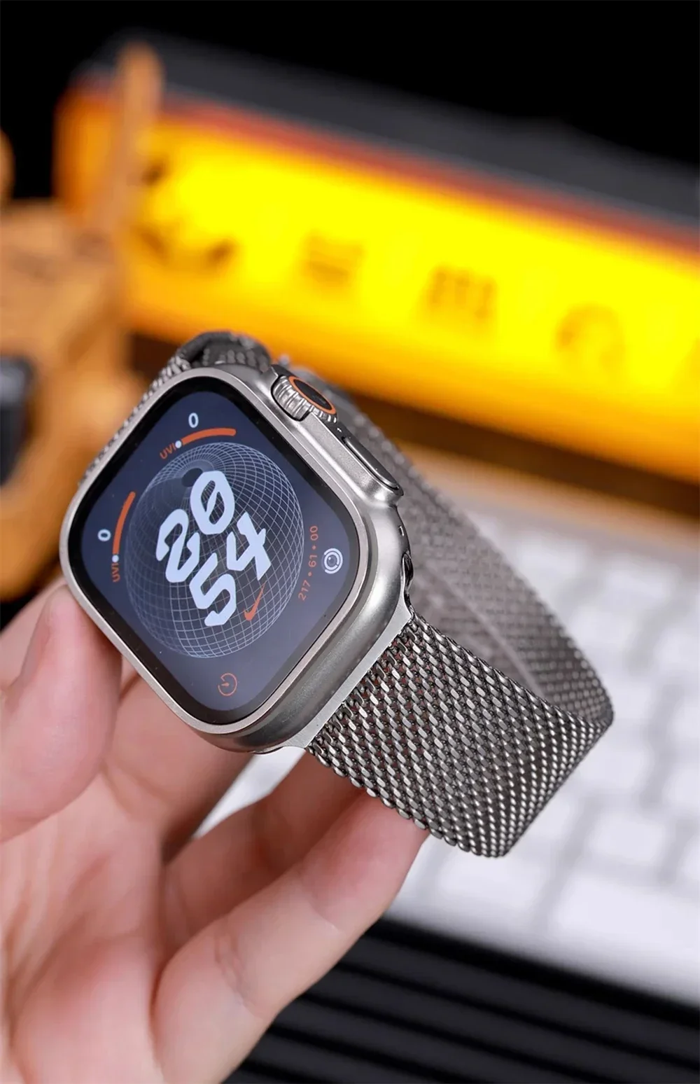 Edelstahl-Milanese-Armband für Apple Watch Ultra 2 3 49mm 46mm 42mm 41mm 45mm 44mm Series 11 10 9 8 7 6 5 4 SE3 Armbänder Zubehör – Detail 19