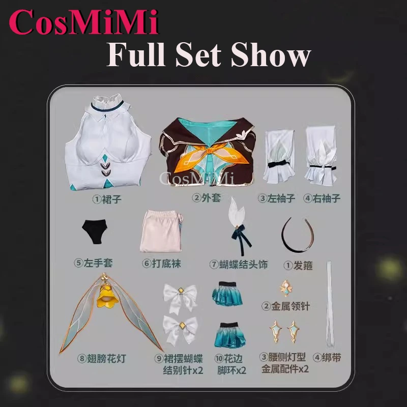 CosMiMi Firefly Cosplay Game Honkai: Star Rail Costume Sweet Gorgeous Battle Uniforms Carnival Party Role Play Clothing S-XL New