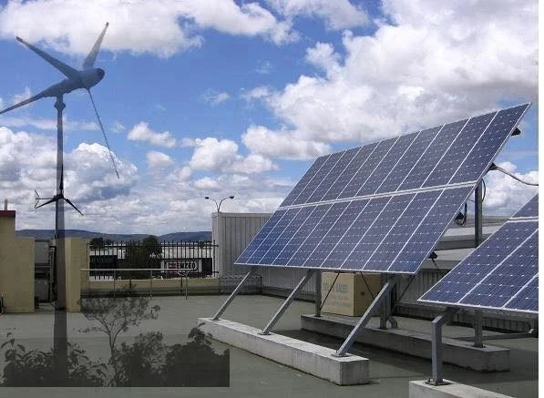 10KW Free Energy Generator Hybrid Solar Wind Turbine System Monocrystalline Silicon Solar Lithium-Ion MPPT PWM for House Use