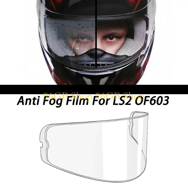 96GB Quick Installation Anti Fog Film for OF603 Helmets Delivers Fog Performances in Scenarios