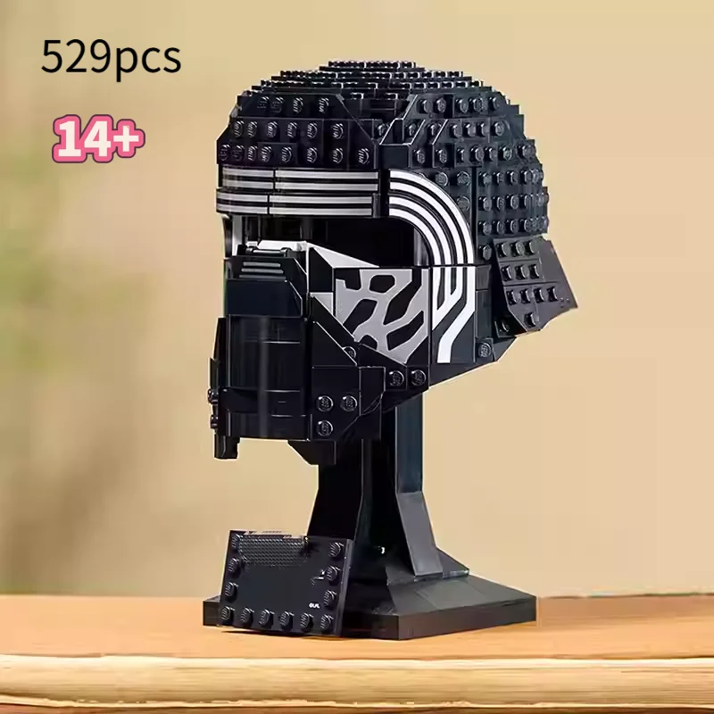 529 piezas Casco de Kylo Ren de Star Wars: Caballeros del Rey Ren, modelo de bloques de construcción 75415, juguete de rompecabezas, regalos de cumpleaños y festivales