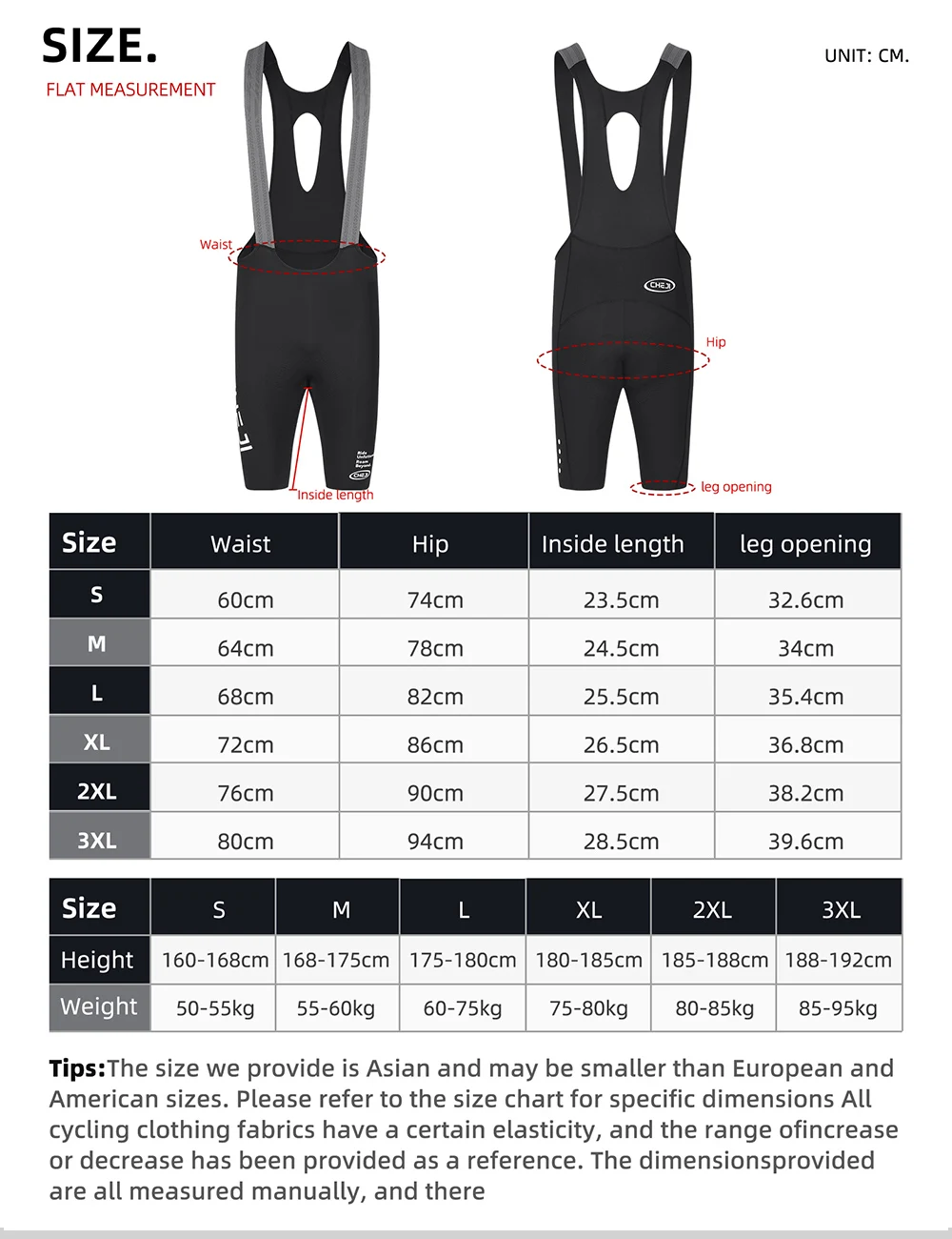 Cheji Herren-Radlerhose für Komfortables Radfahren – Detail 5