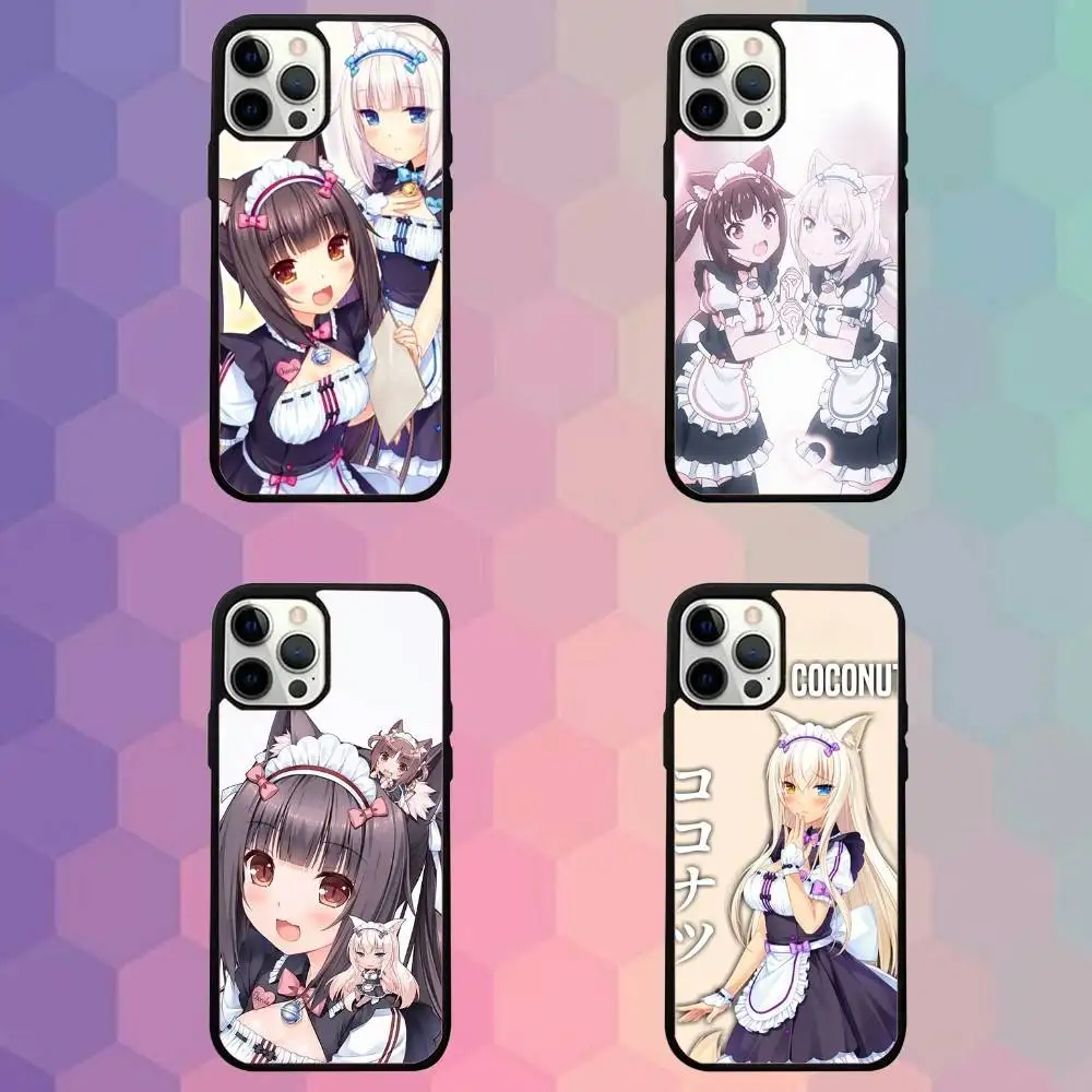 

N-Nekopara-as Anime Game Phone Case For iPhone 16e,16,15,14,13,12,11,Plus,Pro,Max,Mini Magsafe Magnetic Wireless Charging