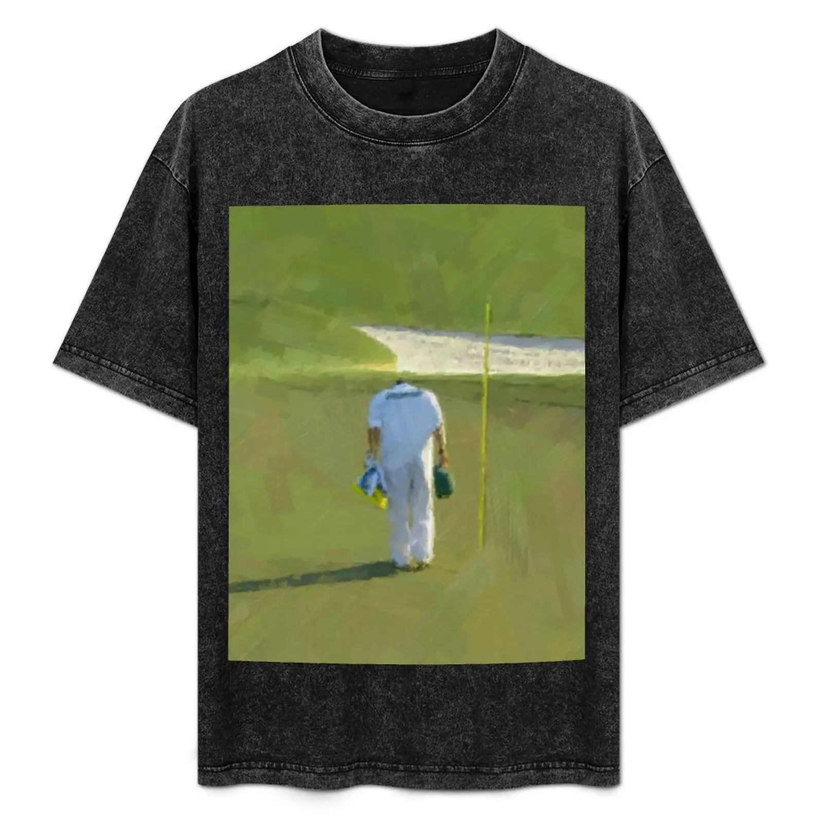 

Caddie bowed to the course. Masters 2021 T-Shirt Casual Fashion Short Sleeve Cotton T-Shirt
