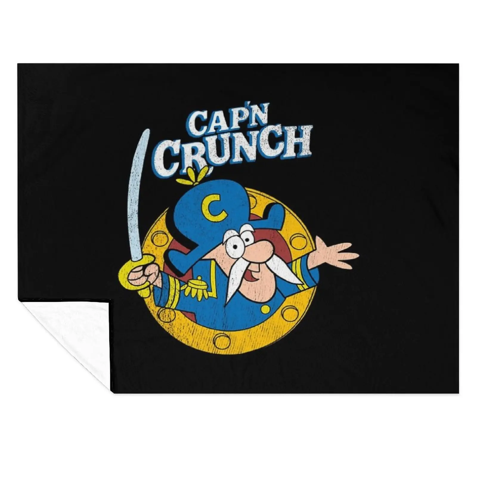 

Vintage Crunch Cereal T-Shirt Throw Blanket Sleeping Bag Vintage Thermals For Travel Blankets