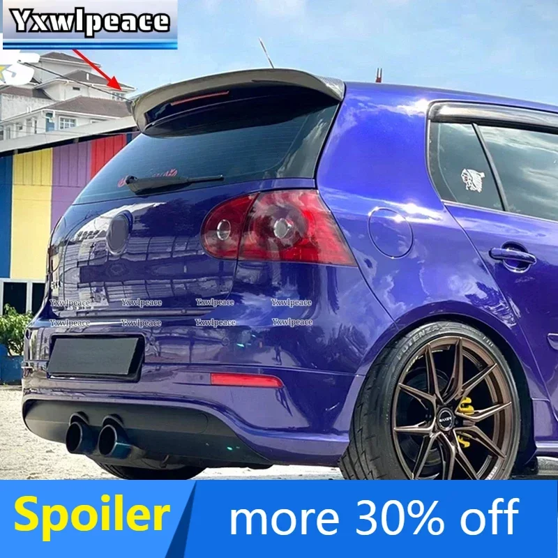 

For Volkswagen VW Golf 5 V MK5 R32 GTI 2006-2009 Car Trunk Lip Wing Real Carbon Fiber Rear Roof Spoiler